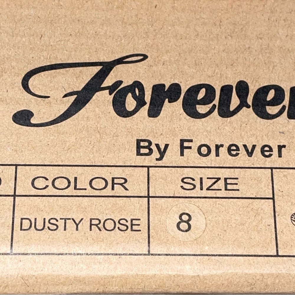 Forever Brand Glittery Peachy-Pale Skin Tone Sneakers Womens 8 NIB Dusty Rose - Picture 7 of 8
